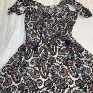 Paisley American eagle boho dress
